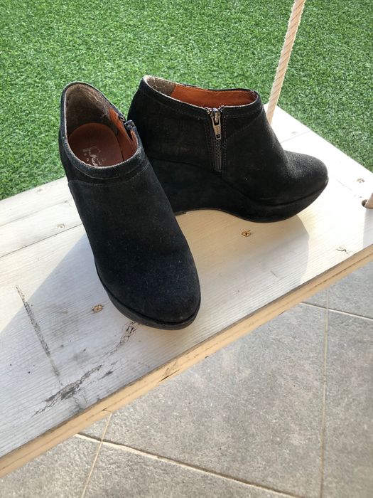 Botas cunha pretas - tam. 37