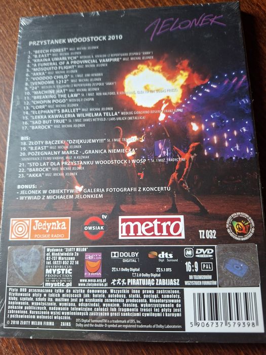 Jelonek Woodstock 2010 dvd nowe