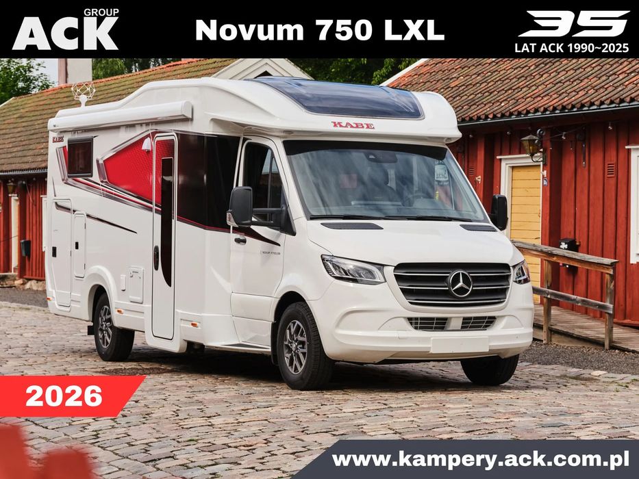 KABE Novum x750 LXL  MERCEDES BENZ Kempingowy Kabe Novum 750 LXL Kamper