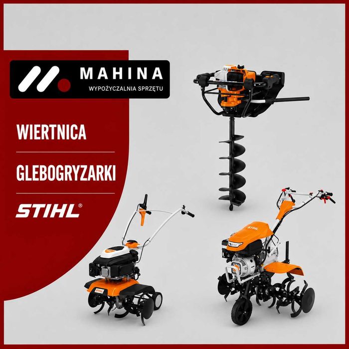 Wynajem Glebogryzarka Wiertnica STIHL do gleby