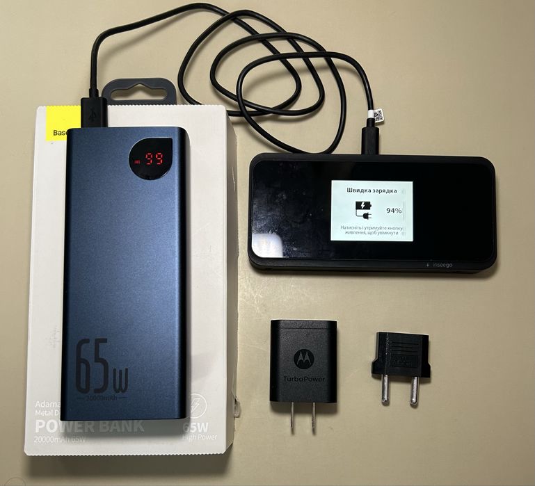 5G 4G LTE WiFi модем Inseego M2000 + павербанк Baseus 65w 20000mah