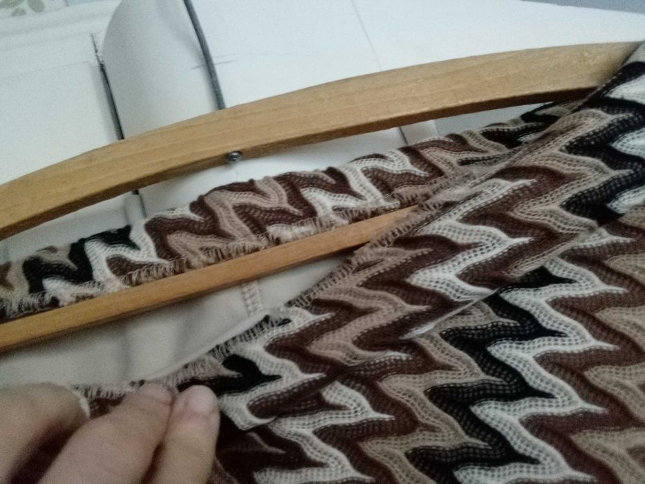 Spódnica z epoki prl-u retro unikalna koronkowa asymetryczna 38 M