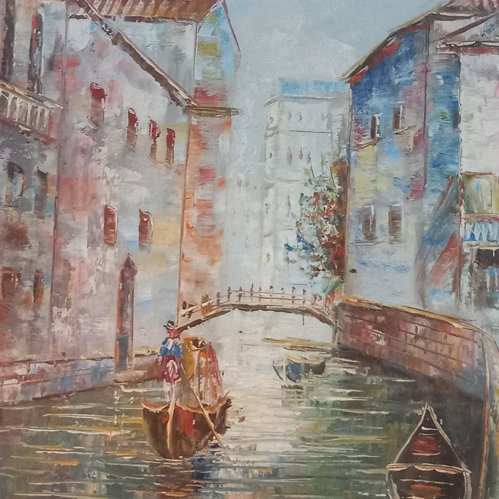 Vista de Veneza óleo sobre tela