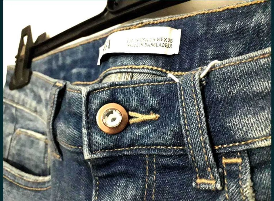 Calças de ganga skinny assimétricas Zara Tam 36 Novas c/etiqueta