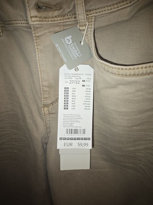 Nowe Damskie spodnie Tom Tailor w27/32