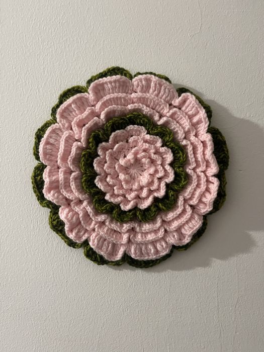Decoracao de parede em crochet