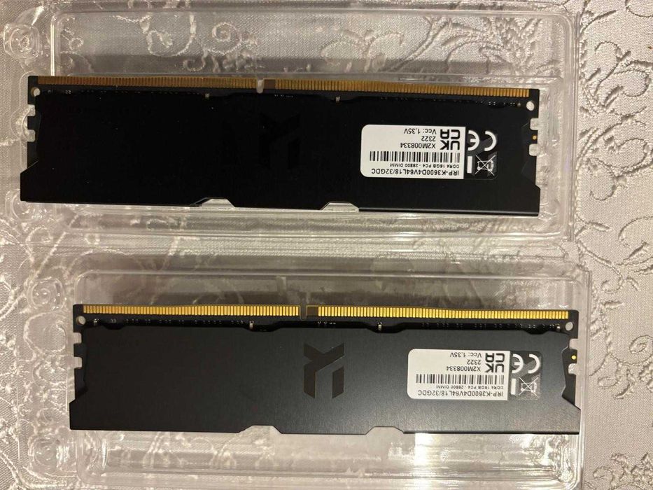 GOODRAM 32GB (2x16GB) 3600MHz CL18 IRDM PRO Deep Black Używane Sprawne