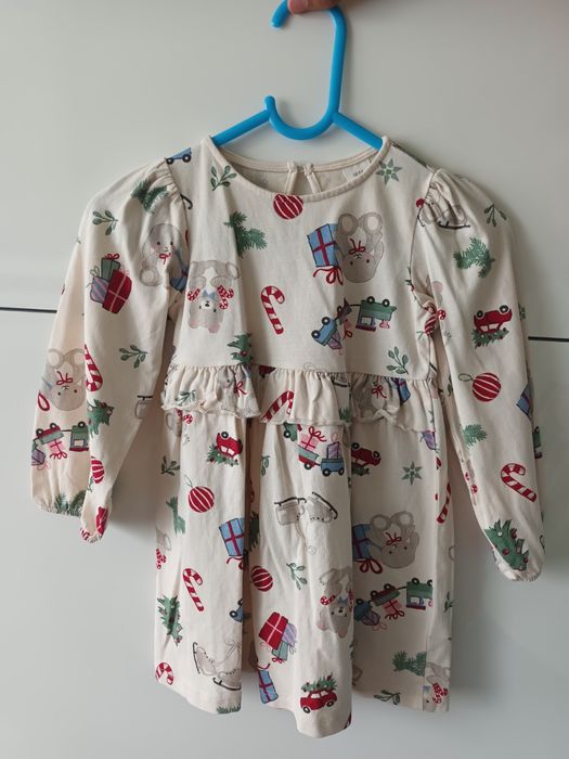 Sukienka dziewczęca H&M świąteczna 92cm