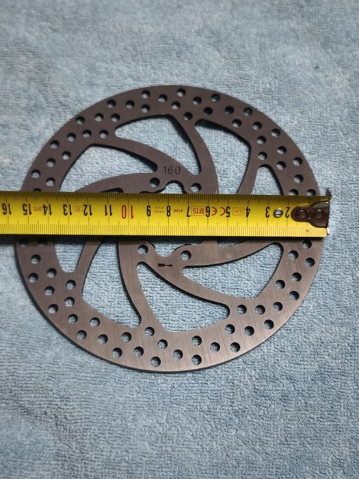 Freio a disco de 160 mm com 6 furos, compatível com motocicletas elétricas, bicicletas elétricas e veículos similares (160 mm x 2,8 mm).