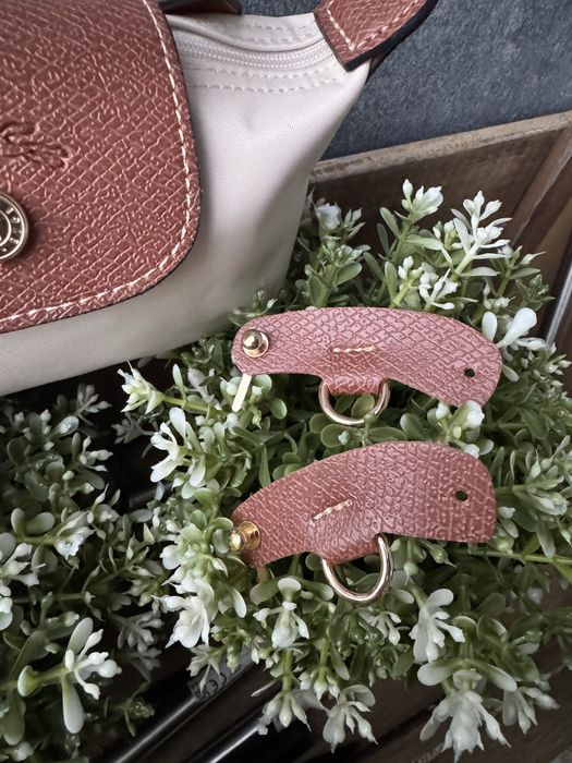 Longchamp mini XS torebka kremowa paper