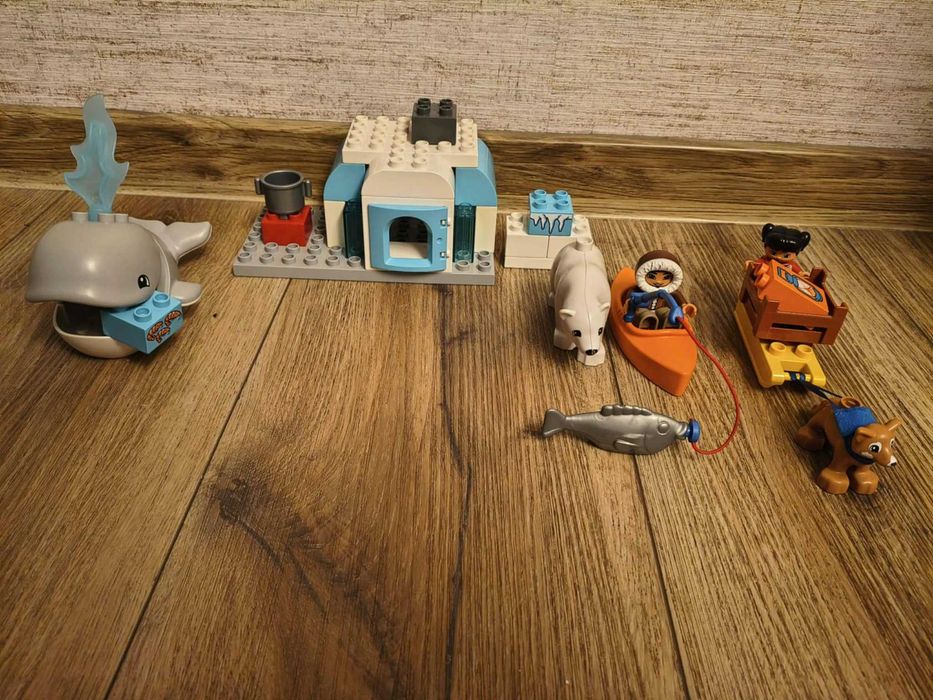 Lego duplo Iglo Eskimos i wieloryb