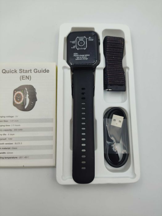 Smartwatch IOWODO 1.91" HD Rozmowy Fitness SpO2 IP68 Latarka
