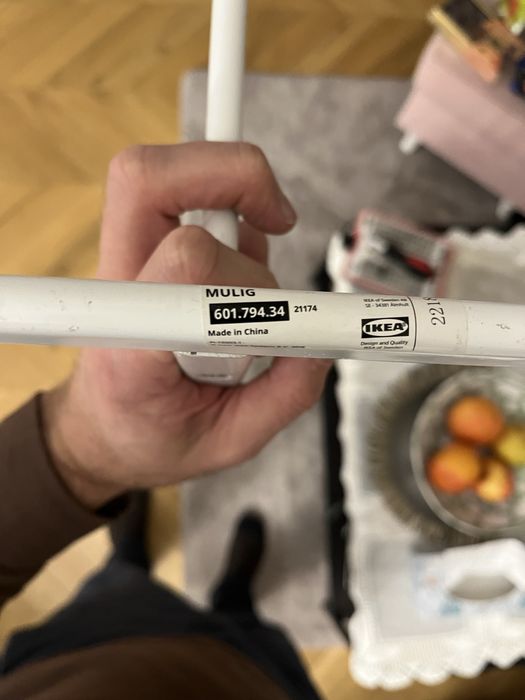 Wieszak na ubrania. Stojacy,biały Muling Ikea