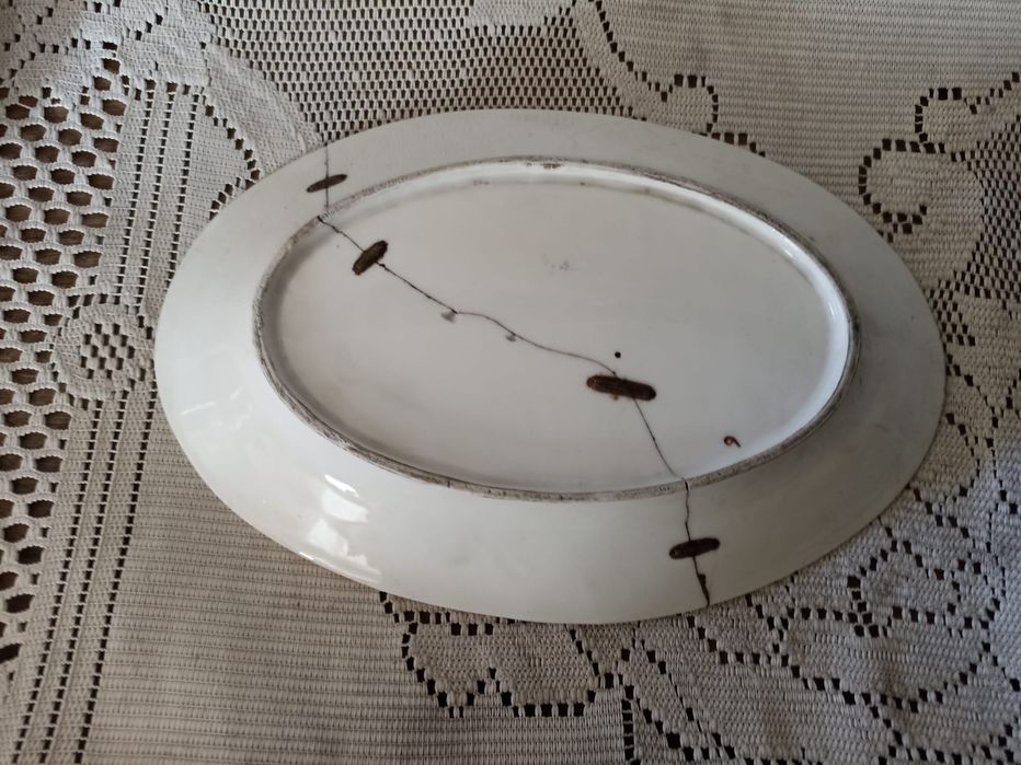 Travessa rara antiguidade Lufapo Lusitânia Portugal faiança portuguesa