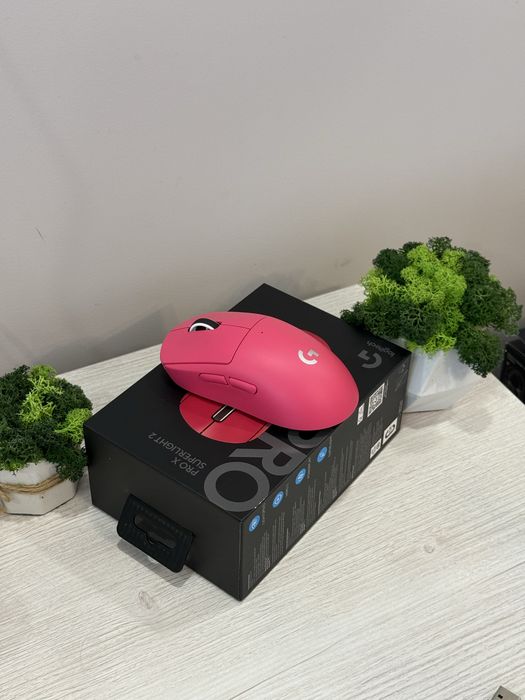 Logitech G Pro X Superlight 2 !ГАРАНТІЯ! рожева HERO 2 LIGHTSPEED Wireless