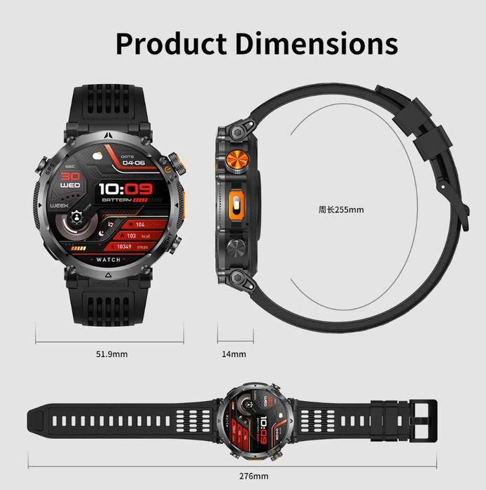 Смарт Часы, Smart Watch  HT42, AMOLED, GPS