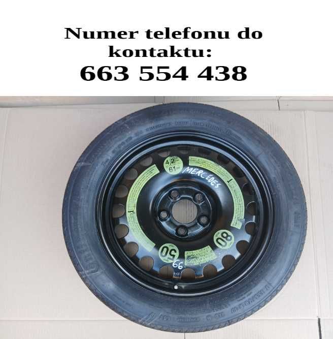 Koło dojazdowe Mercedes E W212 2009-2016 155/70/17 2614r. ET34 Continental 5x112 nr 66