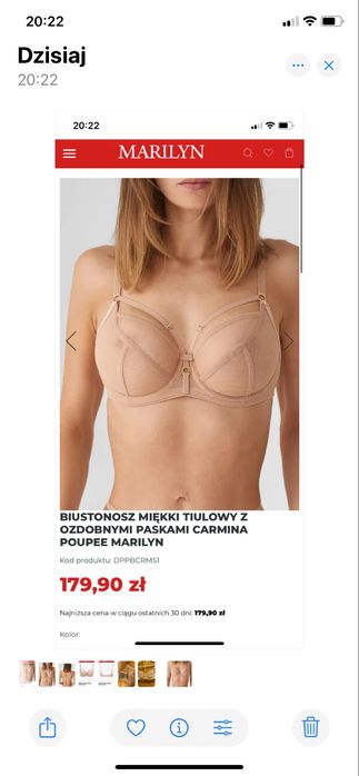 Biusyonosz 85 C  miekki z ozdobnymi paskami