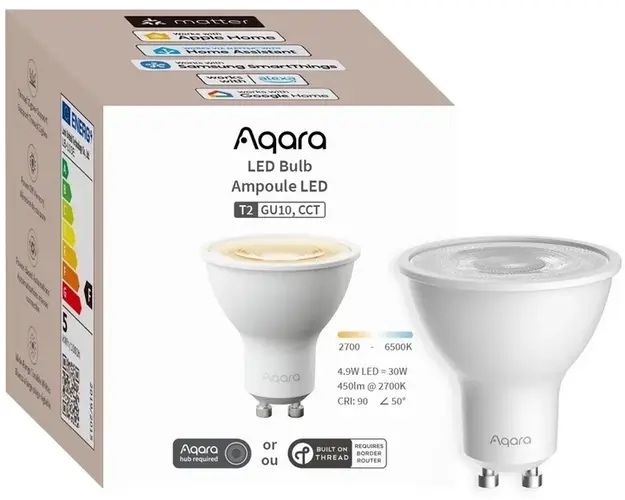 Aqara Led лампочка T2, GU10, CCT