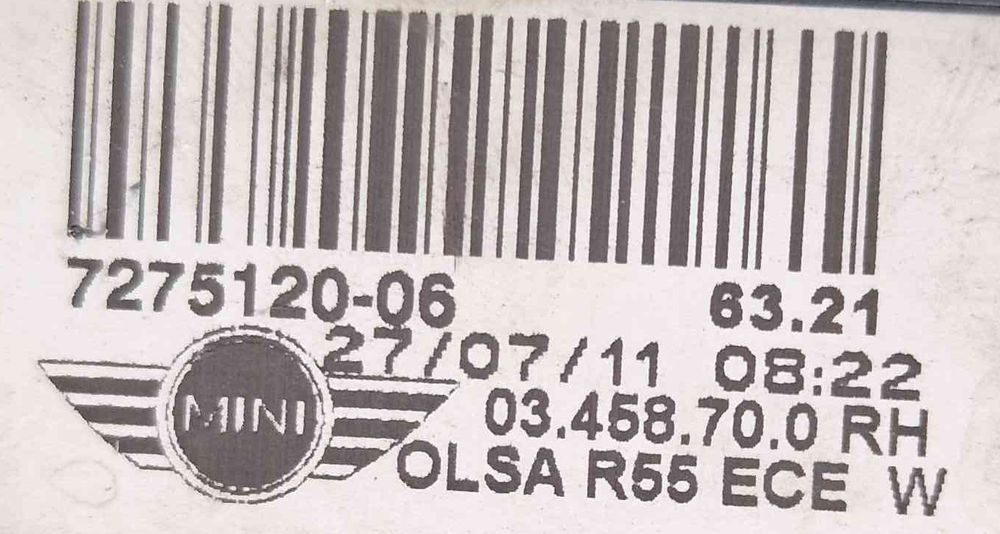 Farolim Direito | MINI | MINI CLUBMAN (R55) [10.2006 - 12.2015]