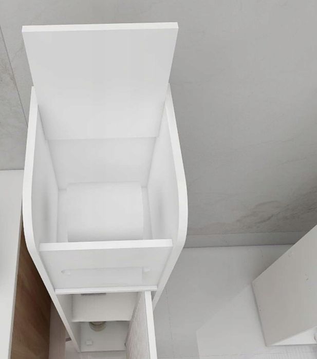 Regał łazienkowy słupek szafka ażurowa na chusteczki papier 80 cm