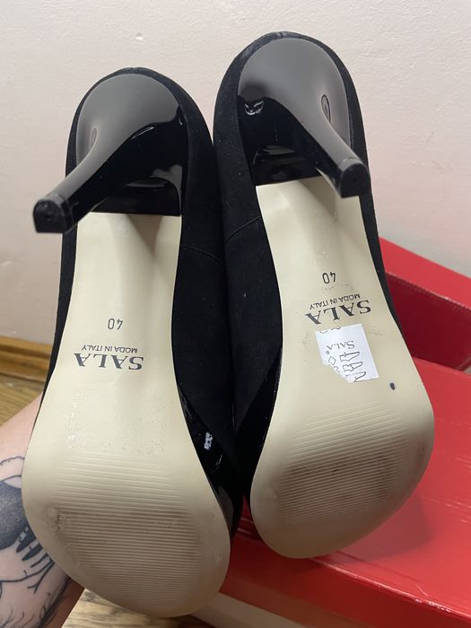 Туфлі на підборах мешти шкіряні