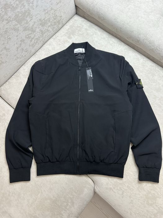 Чорний нейлоновий бомбер  Stone Island | Аунтефік ОЛХ ДОСТАВКОЮ!