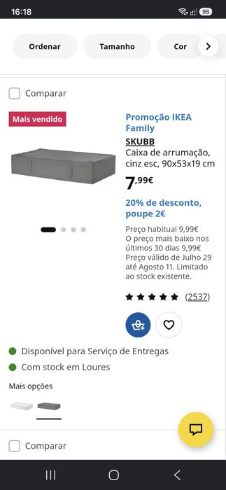 Caixa arrumação grande