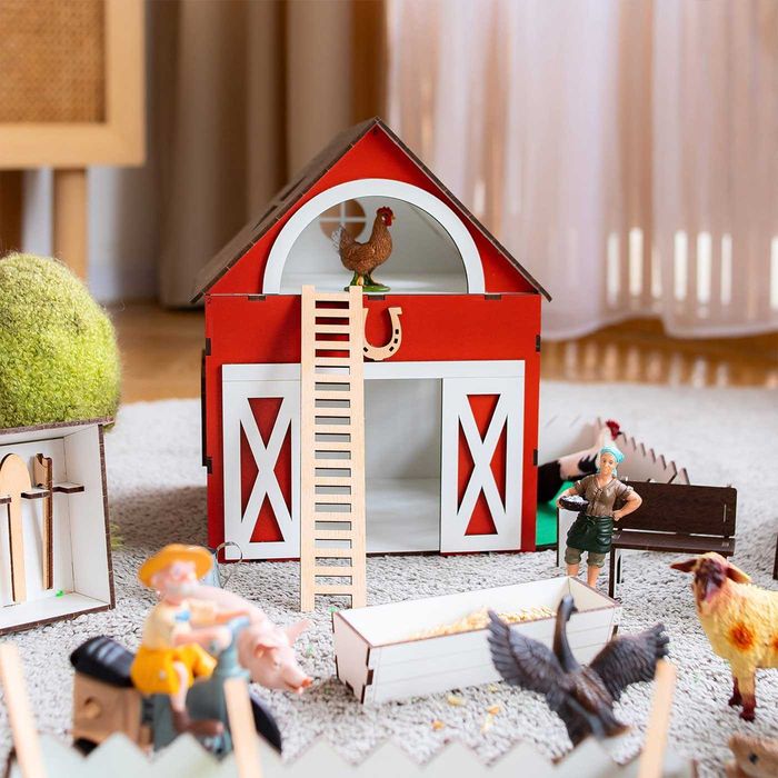 NEW! ФЕРМА для тварин шляйх для животных кукольный домик кукол лол lol