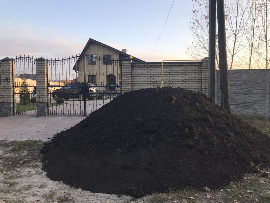 Чернозем. Навоз. Перегній. Грибний компост. Відмінна якість. Доставка.