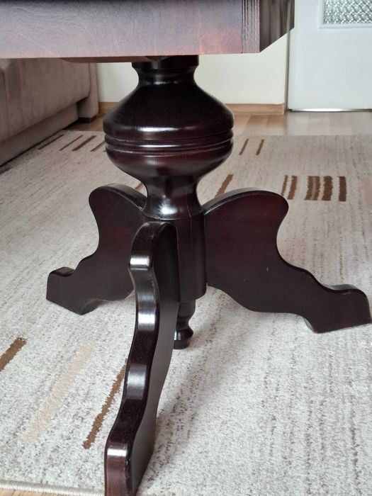 Stolik okrągły drewniany