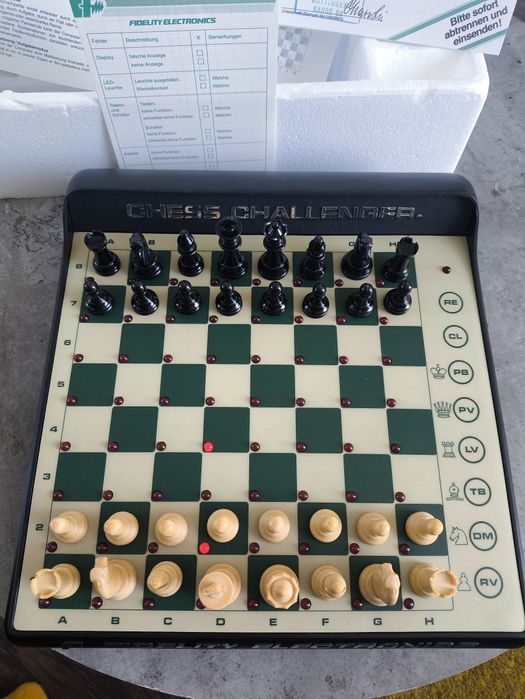 Fidelity Sensory Chess Challenger 9 FULL SET 1984 Karstadt retro szachy komputerowe
