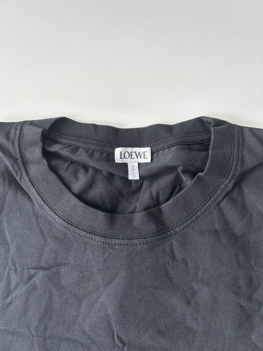 LOEWE Anagram Logo Embroidered T-Shirt Men Black