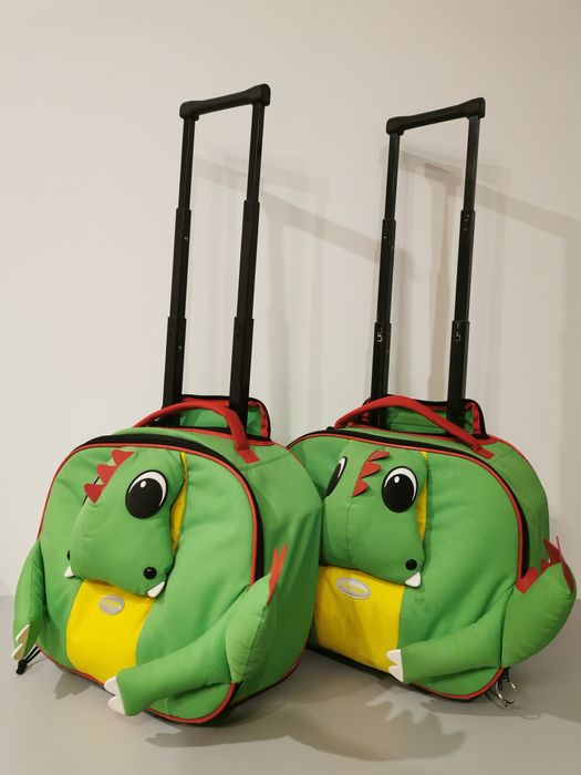 walizka kabinowa dziecięca samsonite krokodyl smok bliźniaki