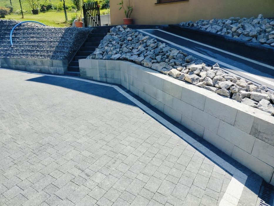 Układanie kostki, Usługi brukarskie, minikoparką, drenaże