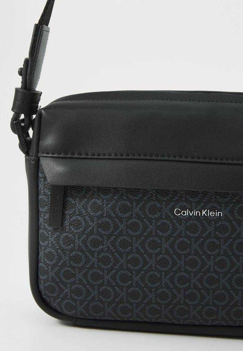 100% ОРИГИНАЛ Calvin Klein monogram кросбоди мужская сумка черная