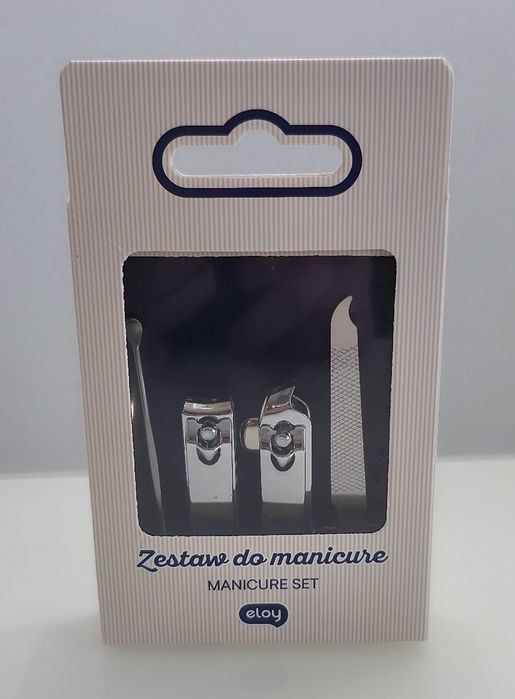 Zestaw do manicure paznokci z etui 5el. granatowy