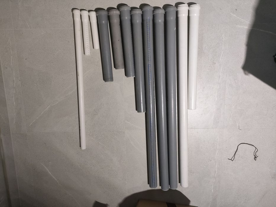 Zestaw elementów hydrauliki rura Pex ,kolanka ,rury kanalizacyjne. zaw