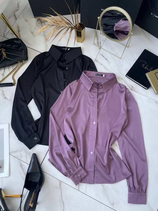 Стильна шовкова сорочка