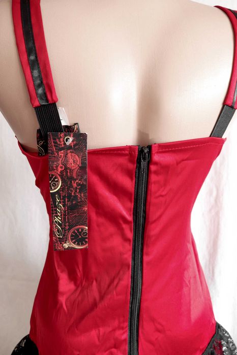 Червоний пеньюар жіноча еротична білизна вікторіанський стиль L phaze