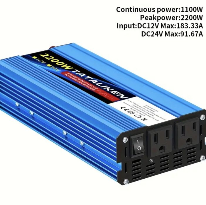 Инвертор 2200W 12V -  220V Чистая синусоида TATALIKEN