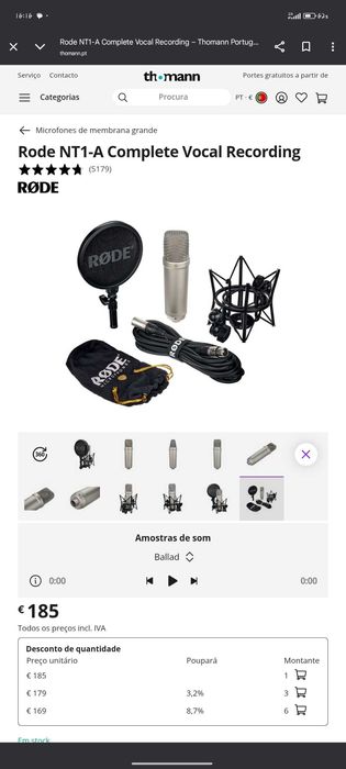 Venda de itens de estudeo