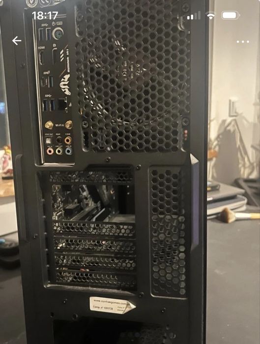 NEGOCIÁVEL Caixa e water cooler azza com motherboard tuf gaming z490-plus wifi