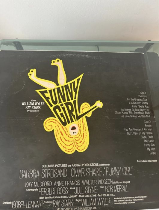 Disco vinil record musical funny girl