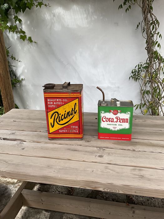 Latas óleo vintage/Automobilia