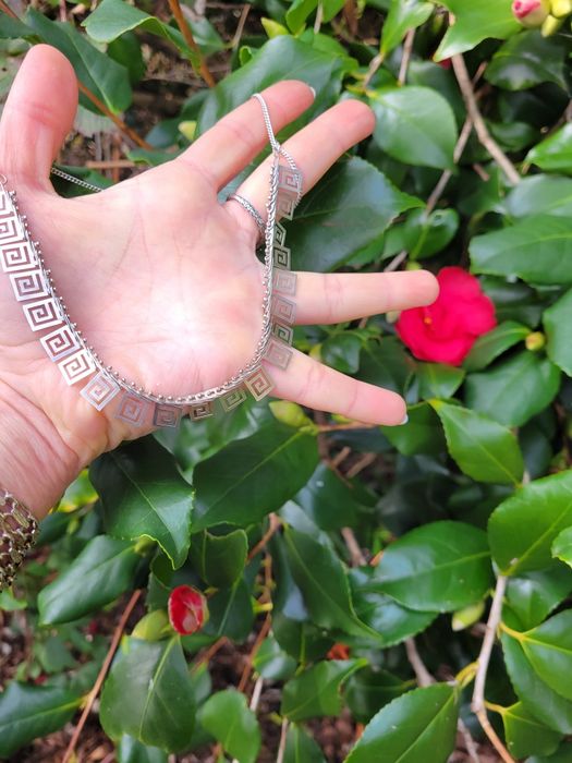 Колье серебро ажурное