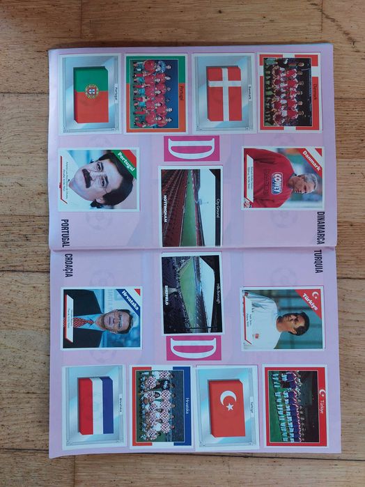 Caderneta de cromos "Eurocup 96" - Completa