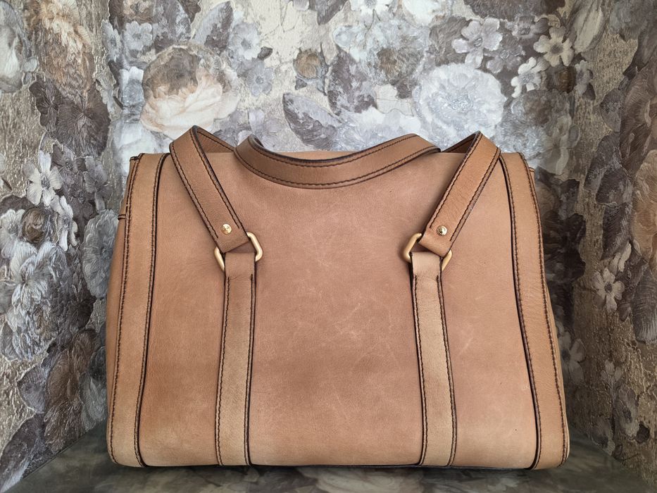 Шкіряна сумка Prada Camel оригінал
