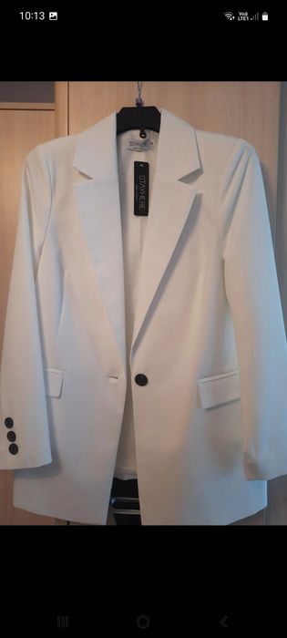 Garnitur biały elegancki L