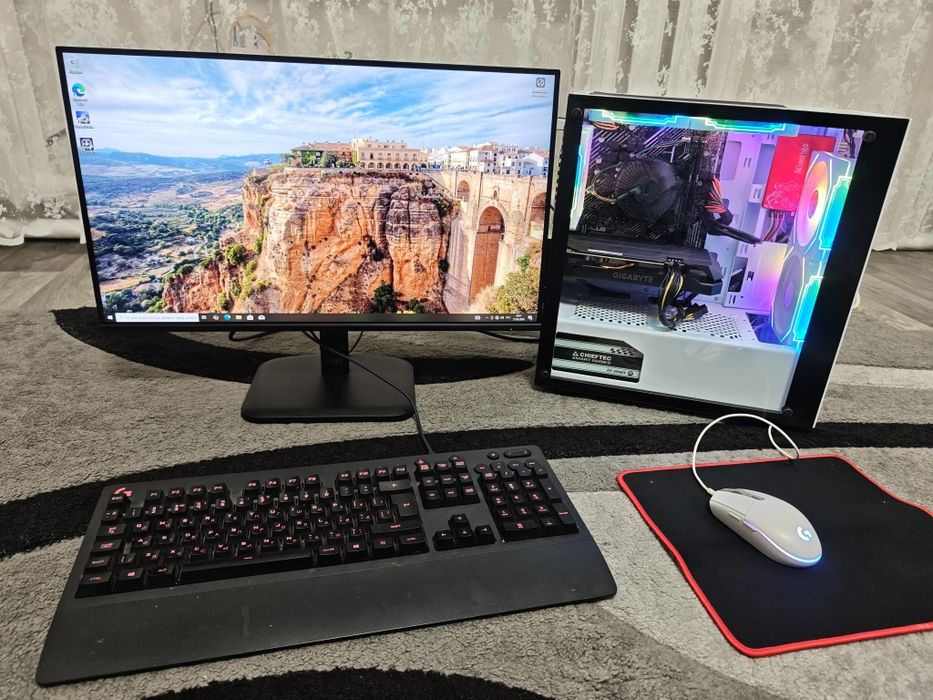 Игровой ПК I3 10100F+1660 Super. Игровой ПК + монитор (КОМПЛЕКТ)